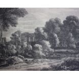 After William P Sherlock (fl. 1759-1806) after David Cox Kenilworth Castle Etching 18 x 24.5cm