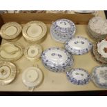 A collection of ceramic part dinning services to include 'Victorian' by Johnson Brothers.