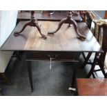 A George III mahogany Pembroke table, 101cm extended