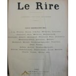 LE RIRE, November 14 1896 - 1897, bound as one, marble boards.