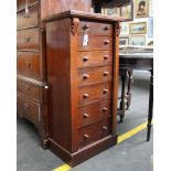 A 19th century mahogany Wellington chest, seven long graduated drawers. 105cm(h)