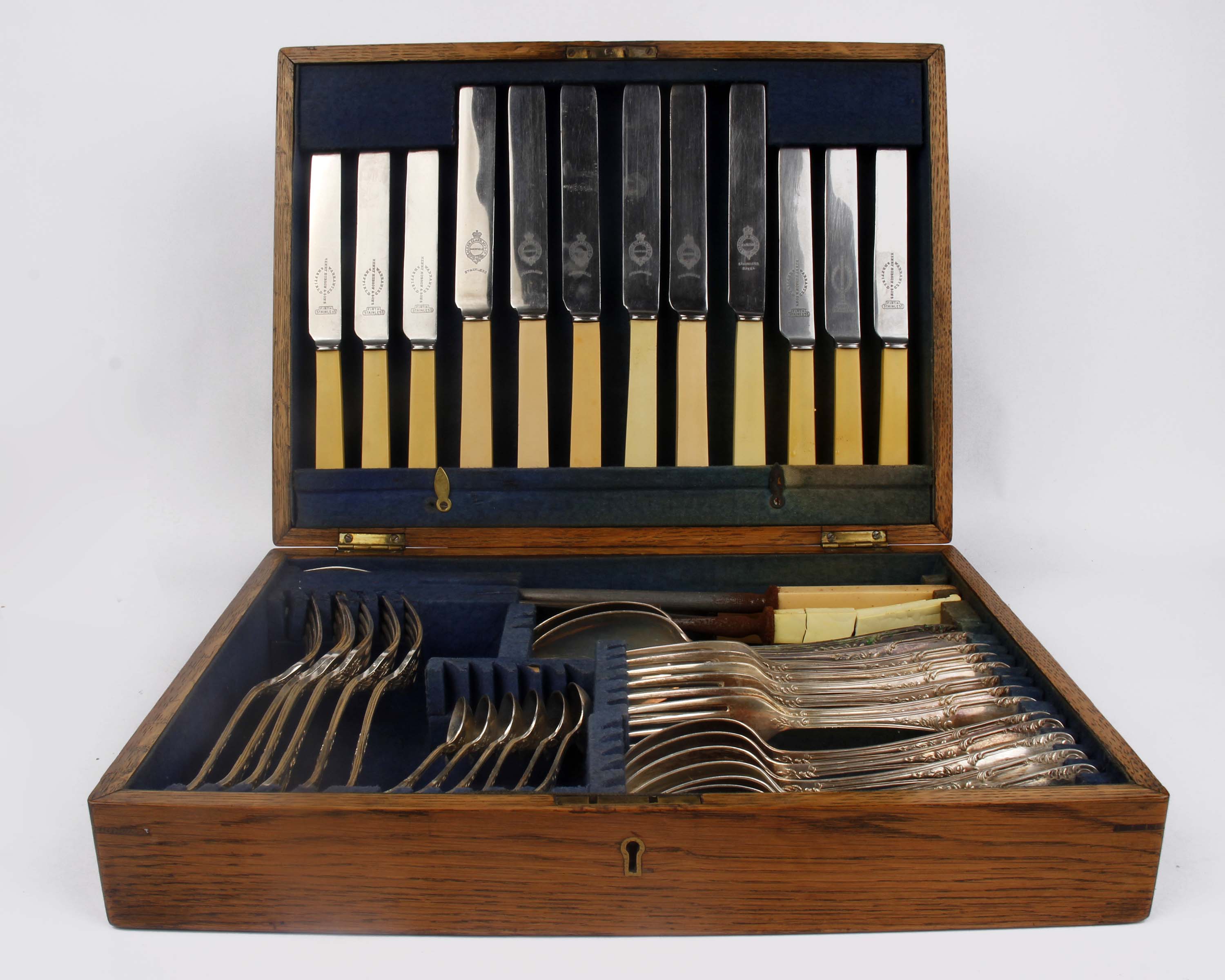 A boxed canteen of plated cutlery. - Image 2 of 2