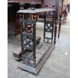 A Victorian cast iron stick /umbrella stand in the aesthetic style