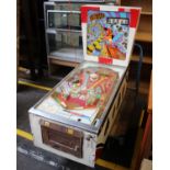 A 1960's Pinball machine 'The High Hand' by Gottiebs - lacking supports