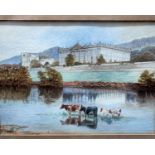 H. J. Mellor ChatsworthWatercolourSigned lower left 16 x 22.5cm Together with a 19th century