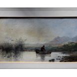 R.M Ballantyne (19th century)Rowing WatercolourSigned and dated 1880 lower right 9.5 x 18cm Together