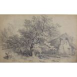 G. Childs, 19th Century English SchoolThe Cottage by the TreePencil drawingSigned and dated 1834