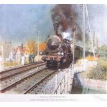 Terence Cuneo'A Local Train Pulls Out'Limited edition print 444/500Signed in pencil lower right 52 x