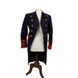 A 19th century style Admirals single breasted tailcoat