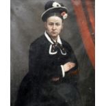 English SchoolPortrait of a Lady in BlackOil on canvas46 x 36cm