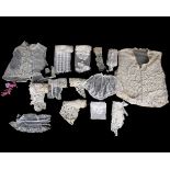 A quantity of late 19th and early 20th Century lace collars, together with cotton lace edgings and