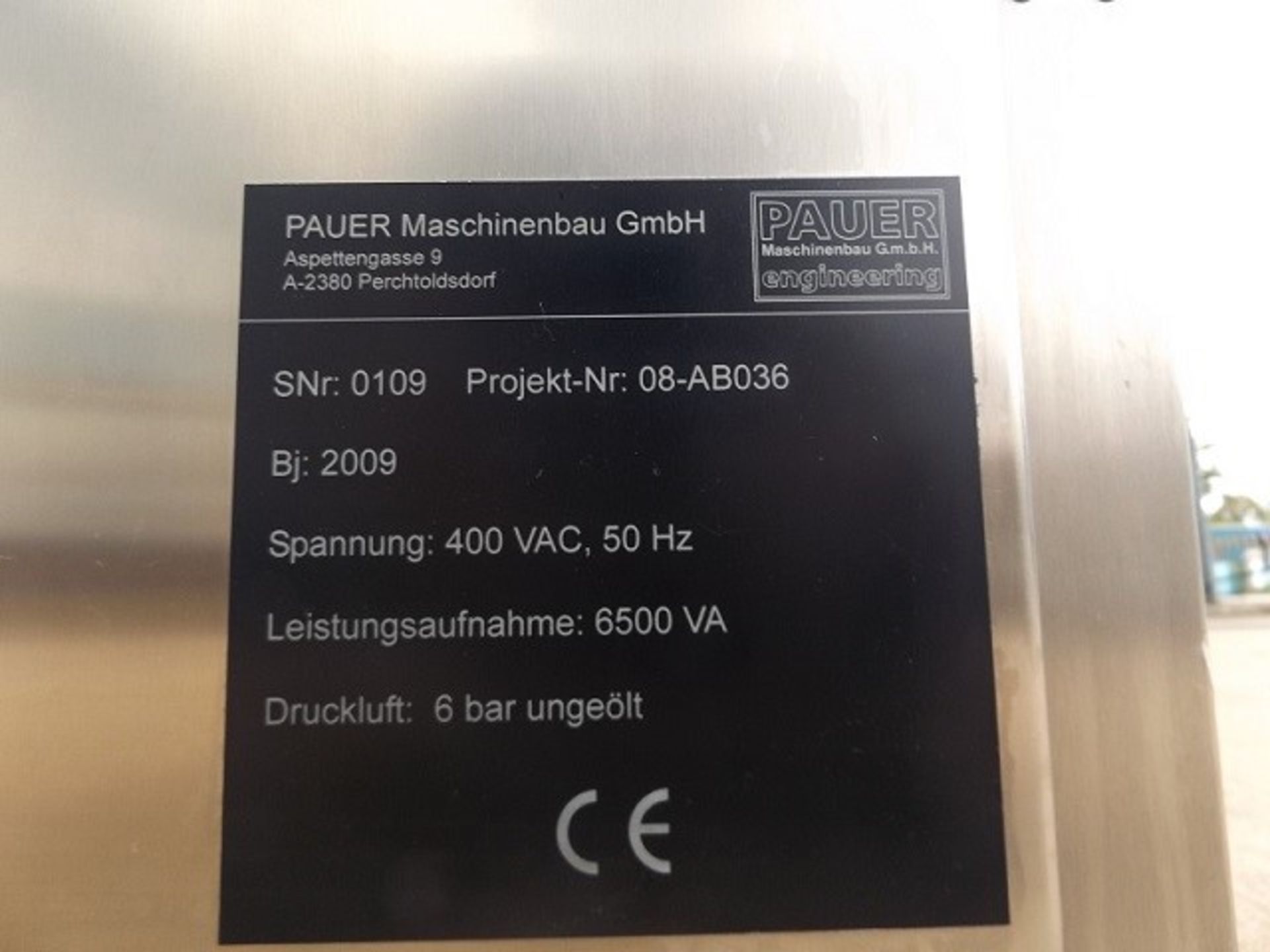 Pauer (Germany) Tamper Evident/Vignette Labeller. - Bild 18 aus 18