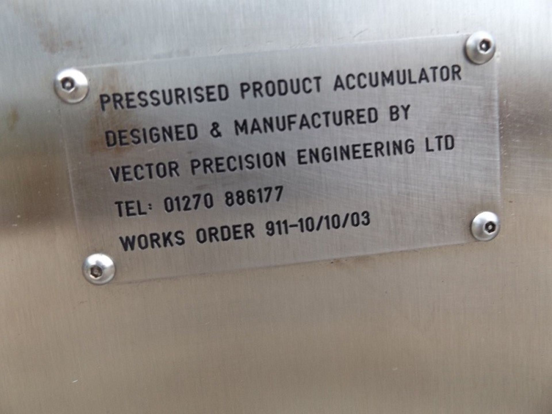 Vector Precision Pulsation Damper/Pressurised Pump - Image 11 of 12
