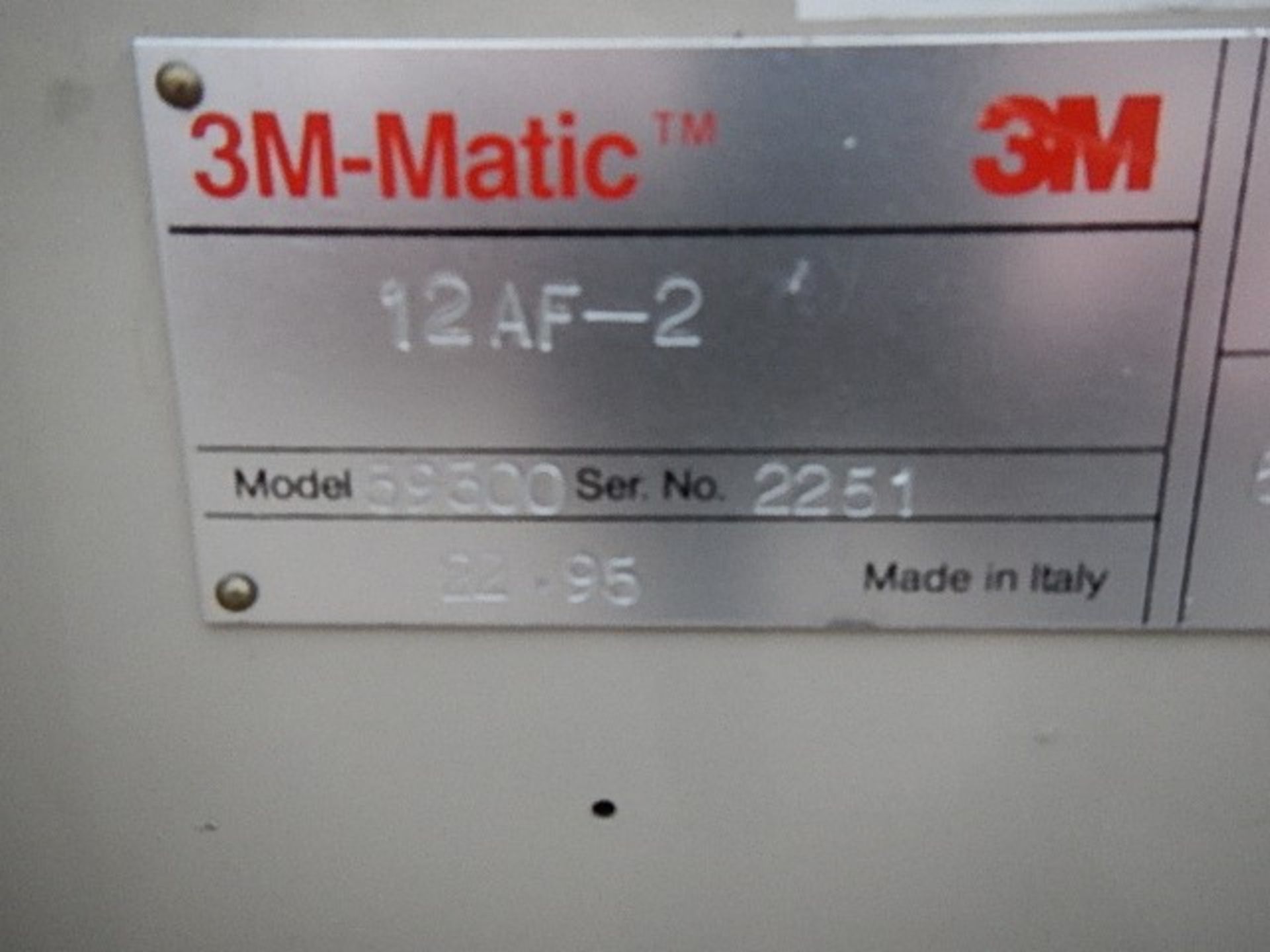 3M-Matic 12AF-2, type 59300 case sealer capable of - Image 6 of 9