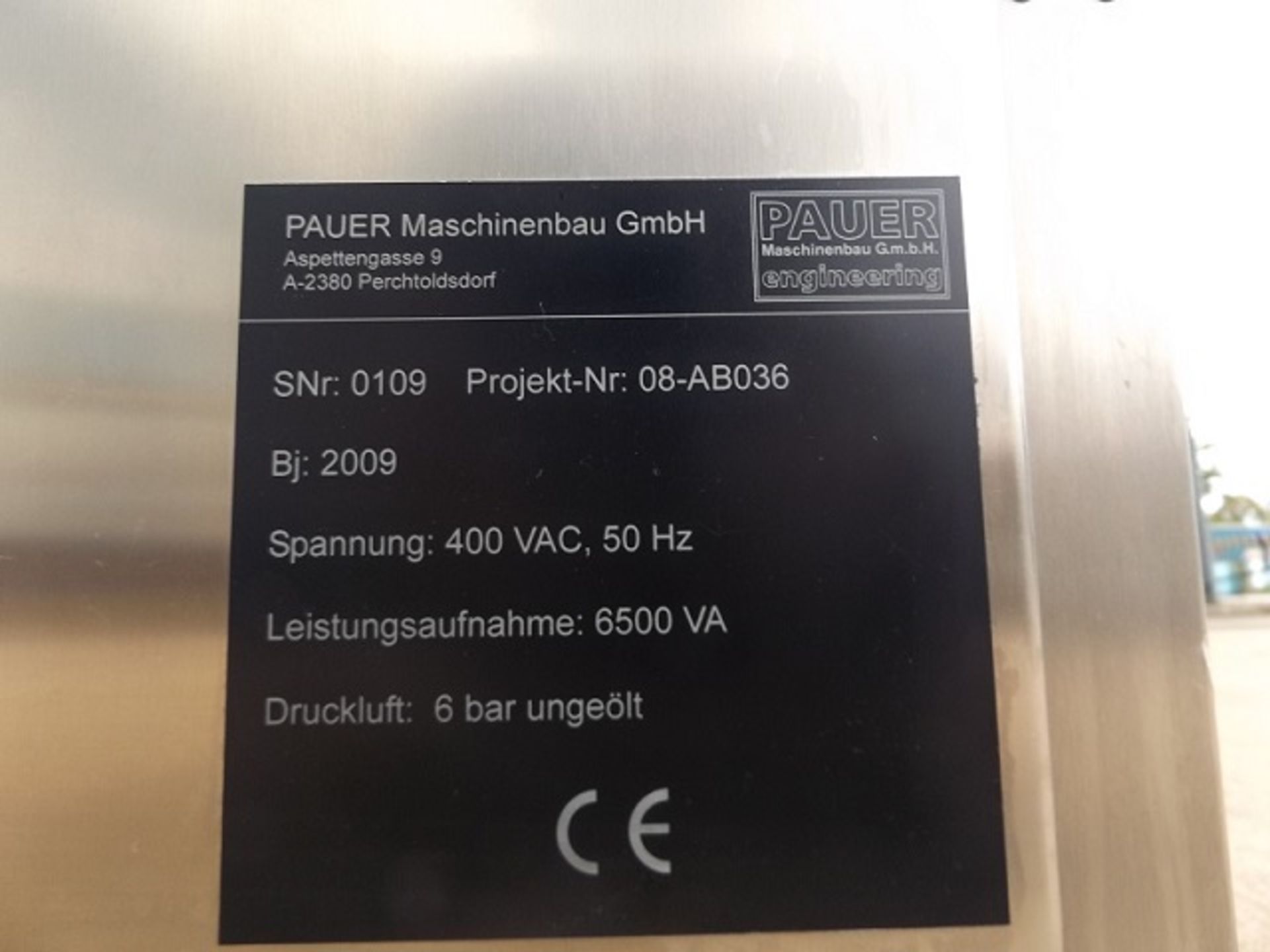 Pauer (Germany) Tamper Evident/Vignette Labeller. - Image 18 of 18