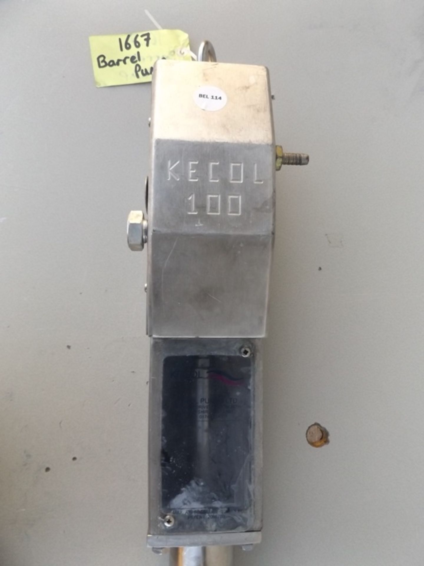Kecol model H100 compressed air reciprocating pump - Image 3 of 4