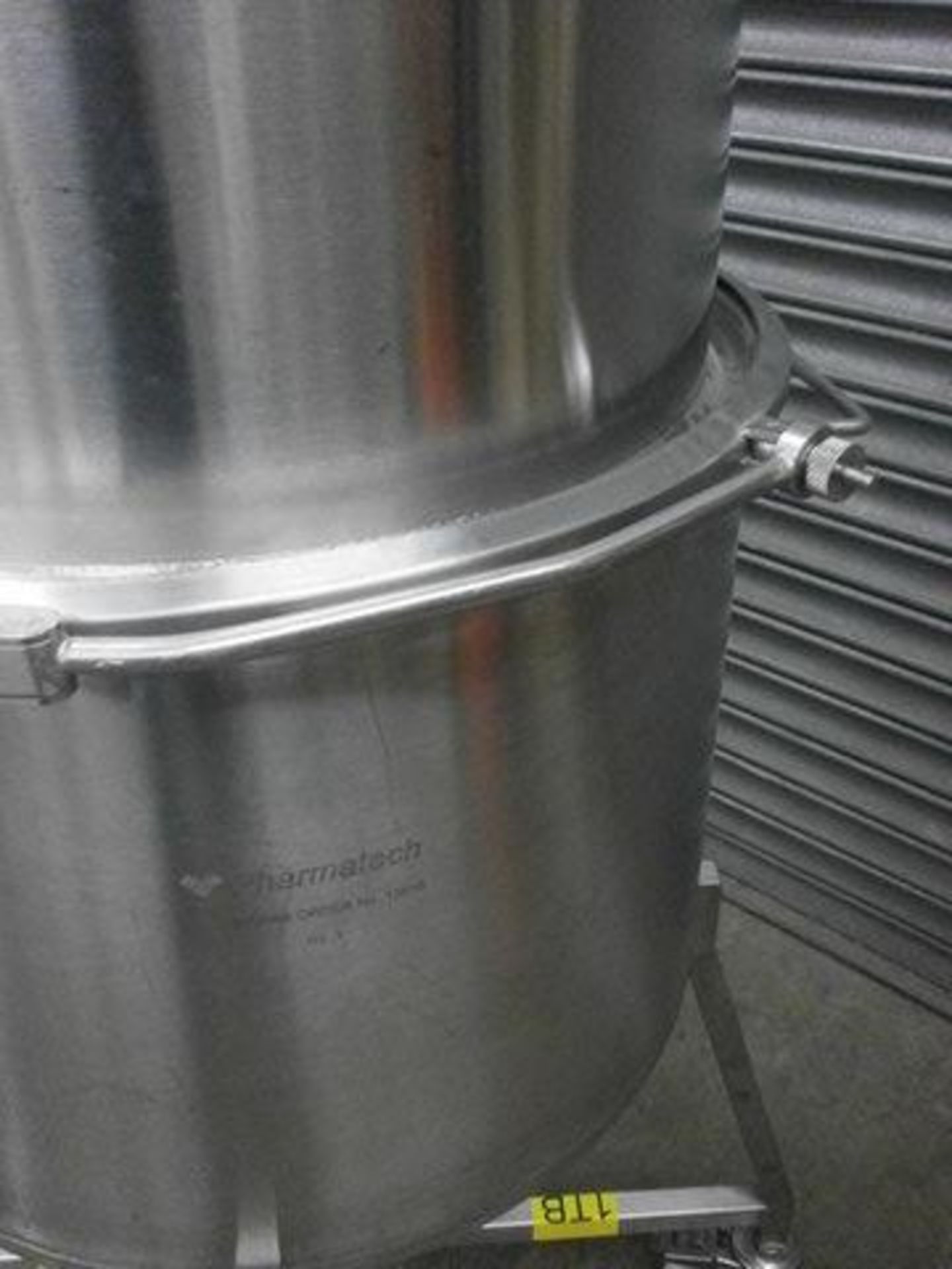 Pharmatech stainless steel drum on mobile base. Located in Corby - Image 3 of 4