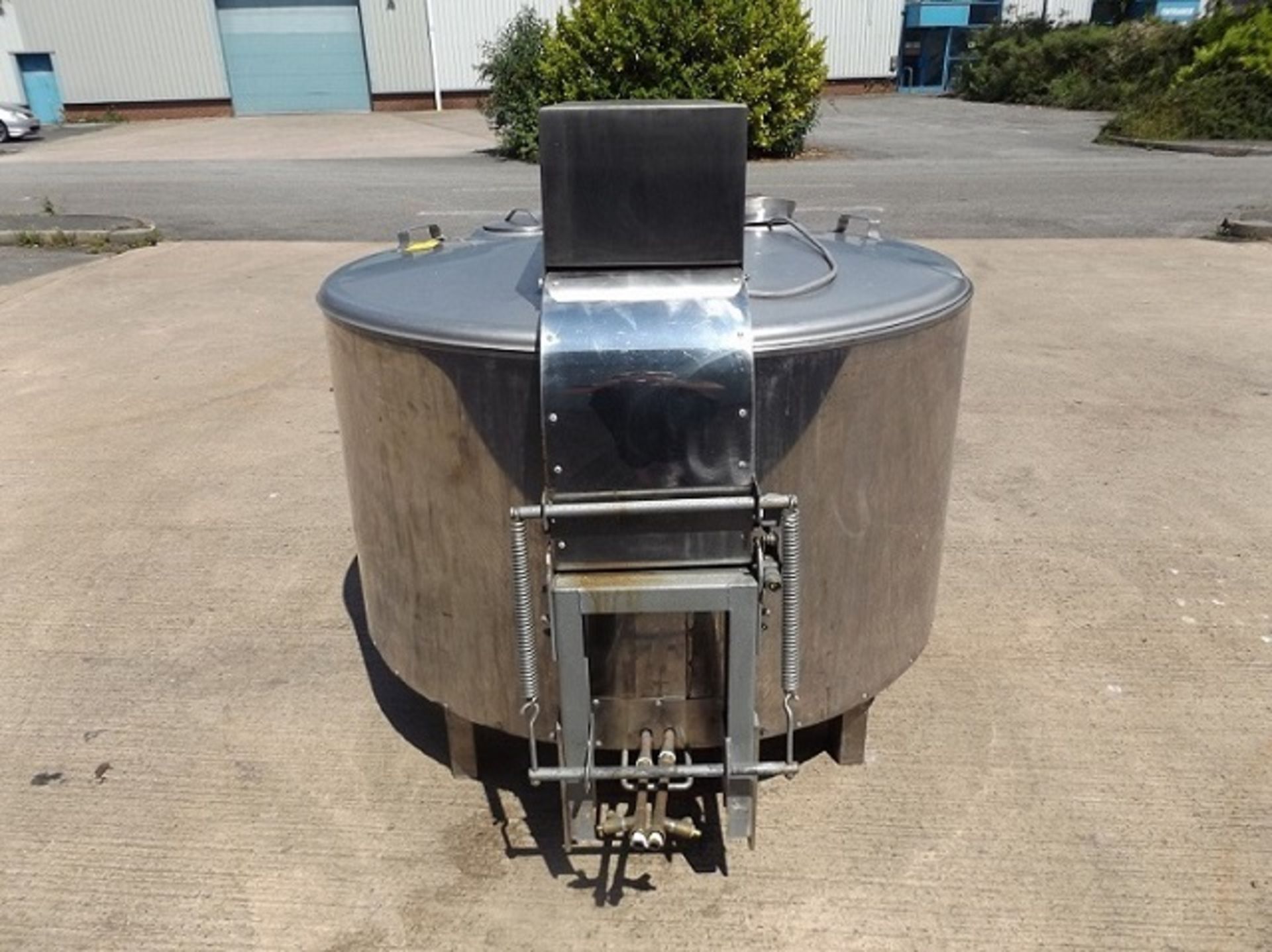 Stainless Steel 600L Jacketed Blending Vessel with Hinged Lid/Infeed Ports/Bladed Stirrer/Outlet - Image 3 of 11