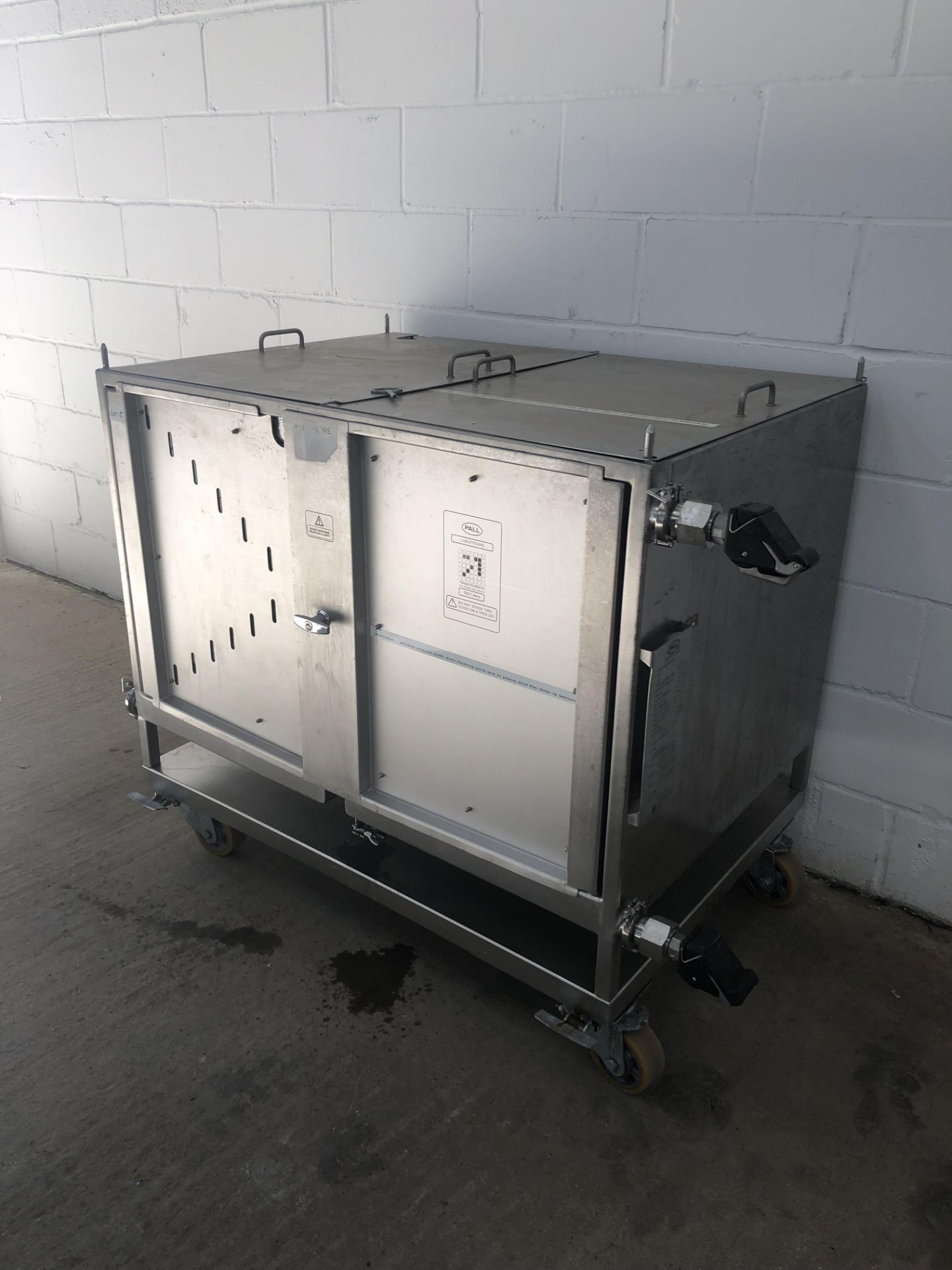 Pall Stainles Steel 500 L jacketed Mobile Holding Tote - Image 3 of 7