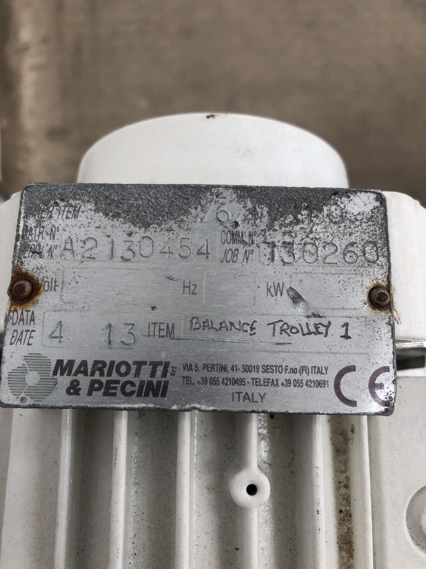 Mariotti & Pecini Balance Trolley - Image 5 of 8