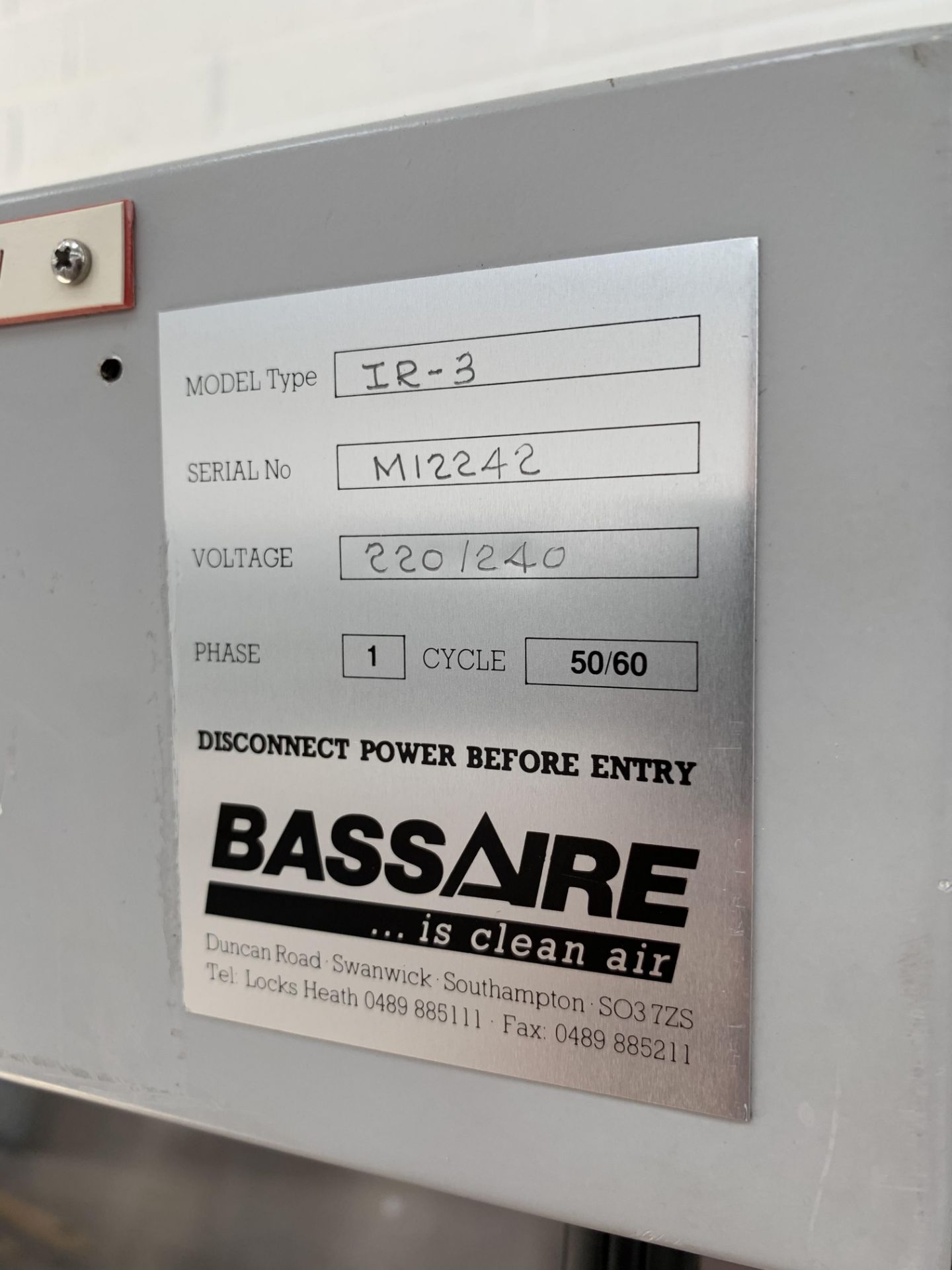 Bassaire IR-3 Stainless Steel Isolator - Image 8 of 8