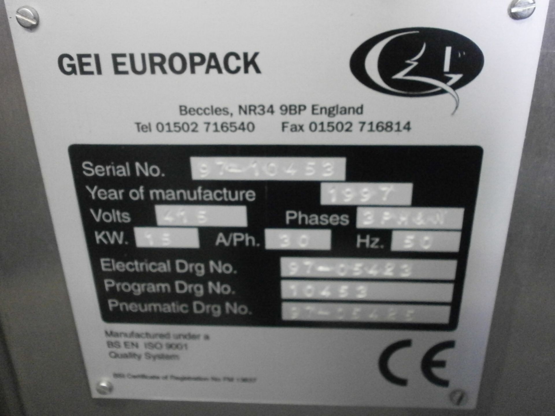 GEI Europack Tiere RTSW Tight-wrap Collator Over wrapper - Image 17 of 22
