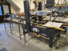 Siat Box Taper with Little David Microjet Coder & S/S Roller Conveyor