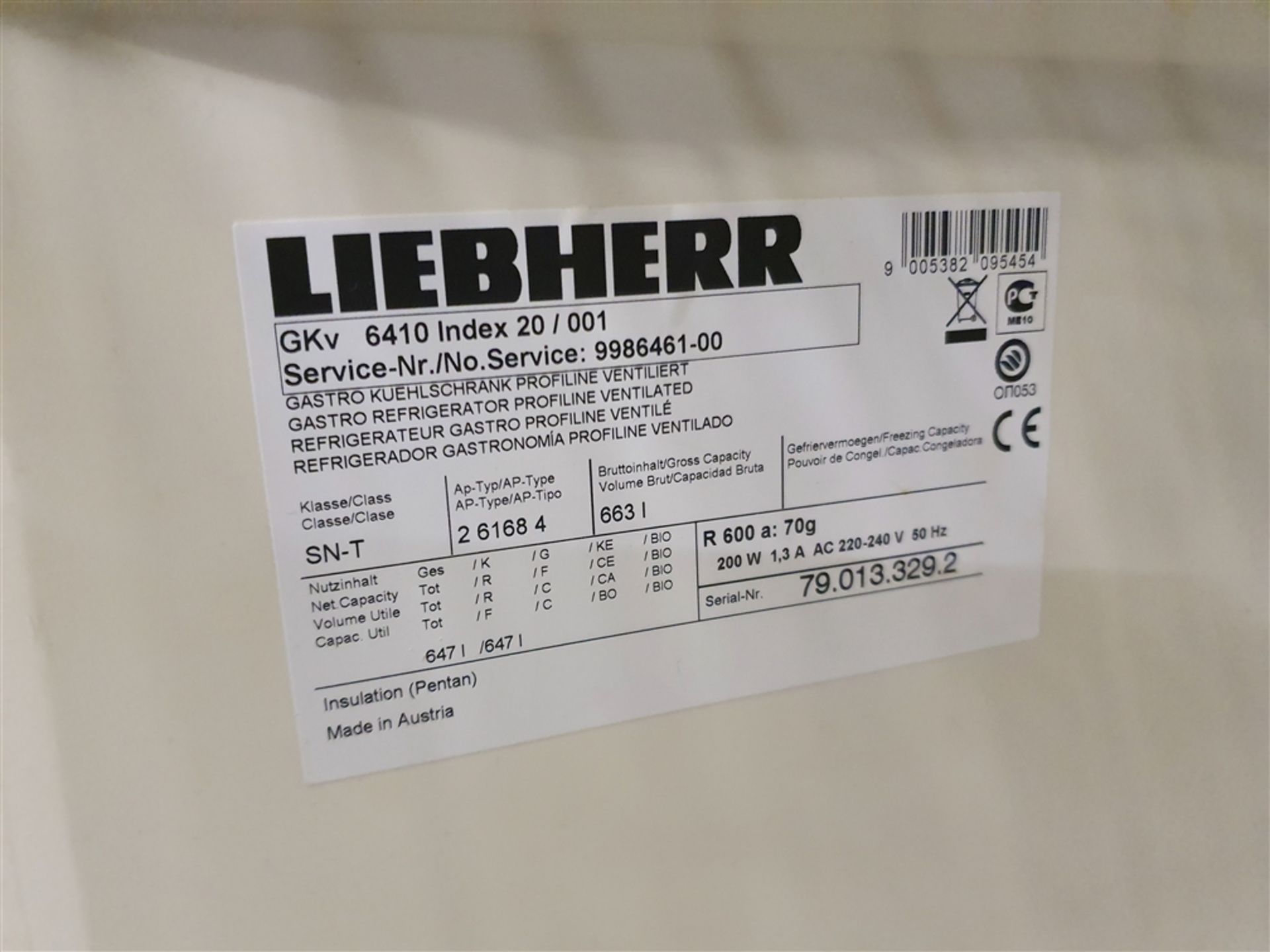 Liebherr GKv 6410 Forced-Air Refrigerator - Image 4 of 4
