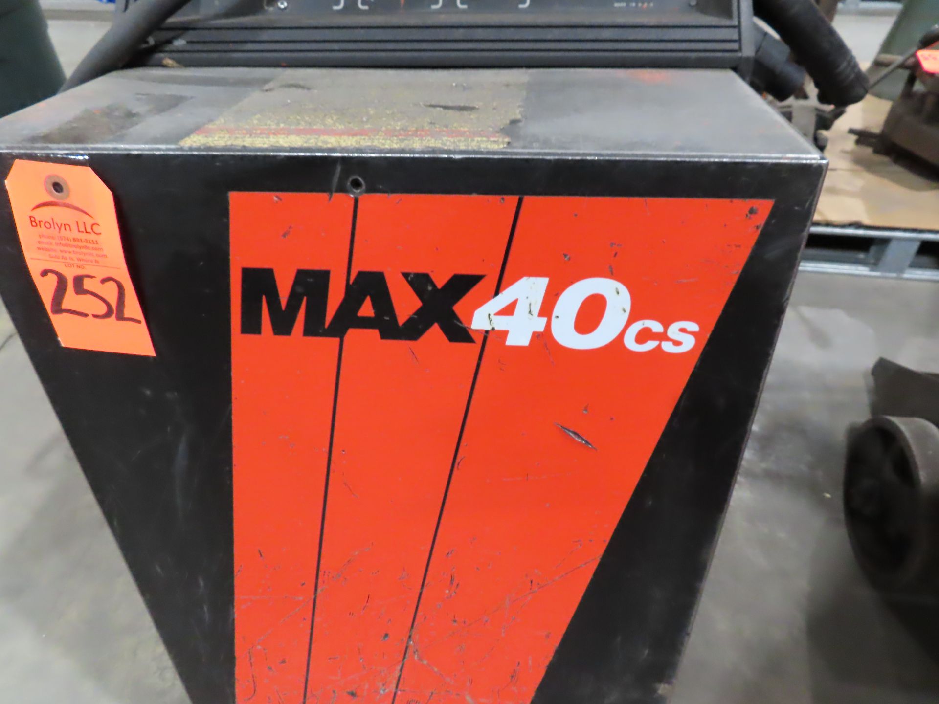 Hypertherm model MAX40cs plastma cutter. Wheels have been removed. May need work. This item can be - Image 2 of 4