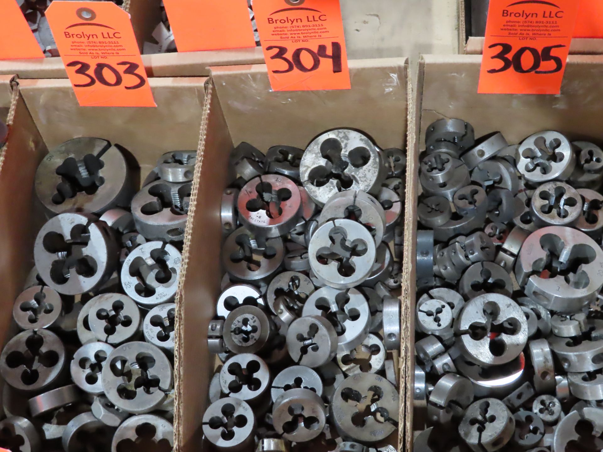 Large assortment of dies. This lot can be picked up onsite with no loading fee. Should you need
