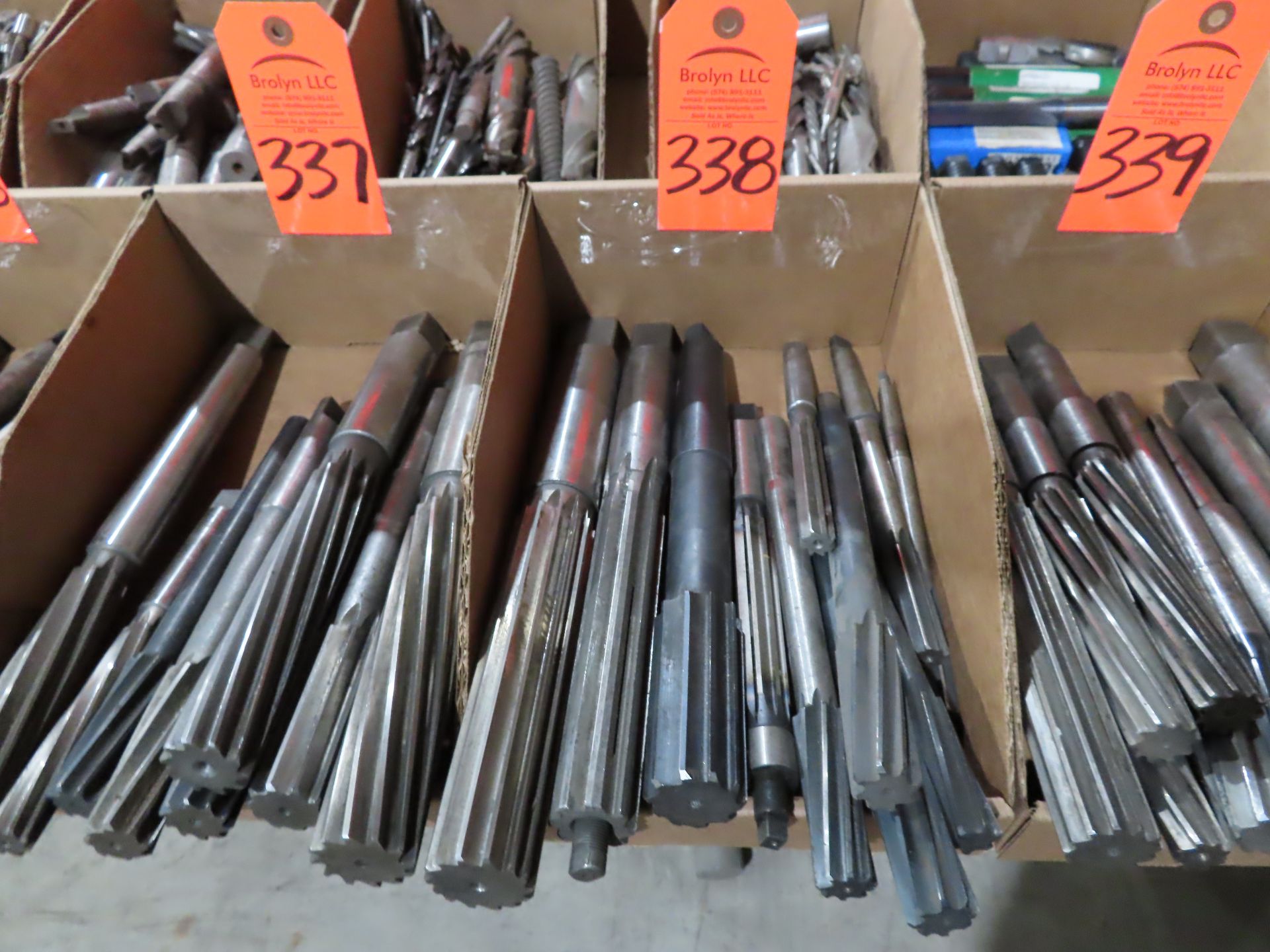 Large quantity of assorted reamers. This lot can be picked up onsite with no loading fee. Should you