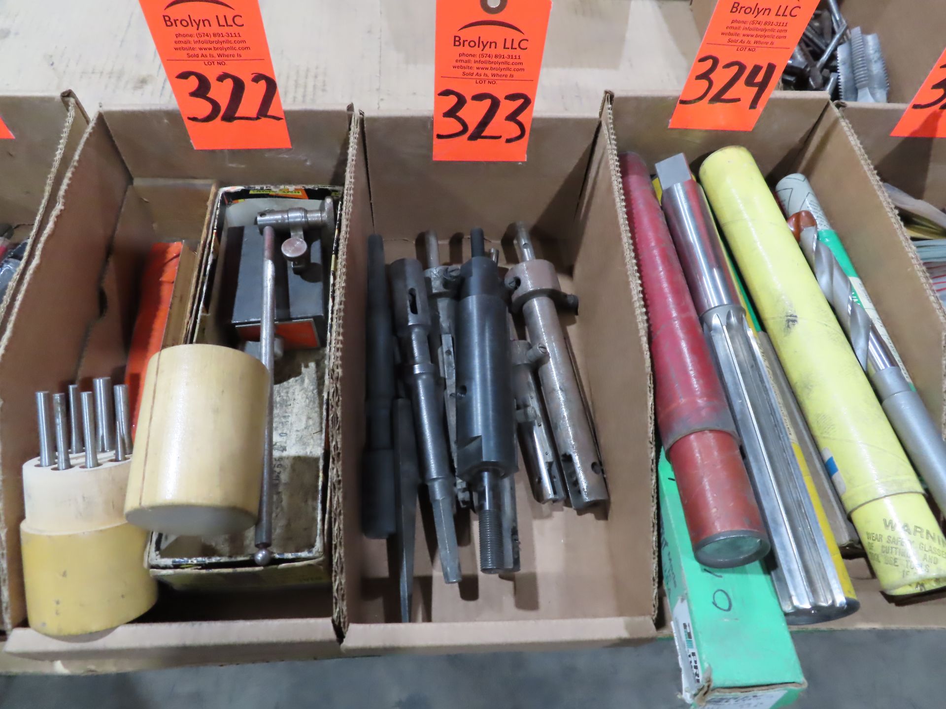 Assorted tooling. This lot can be picked up onsite with no loading fee. Should you need shipping