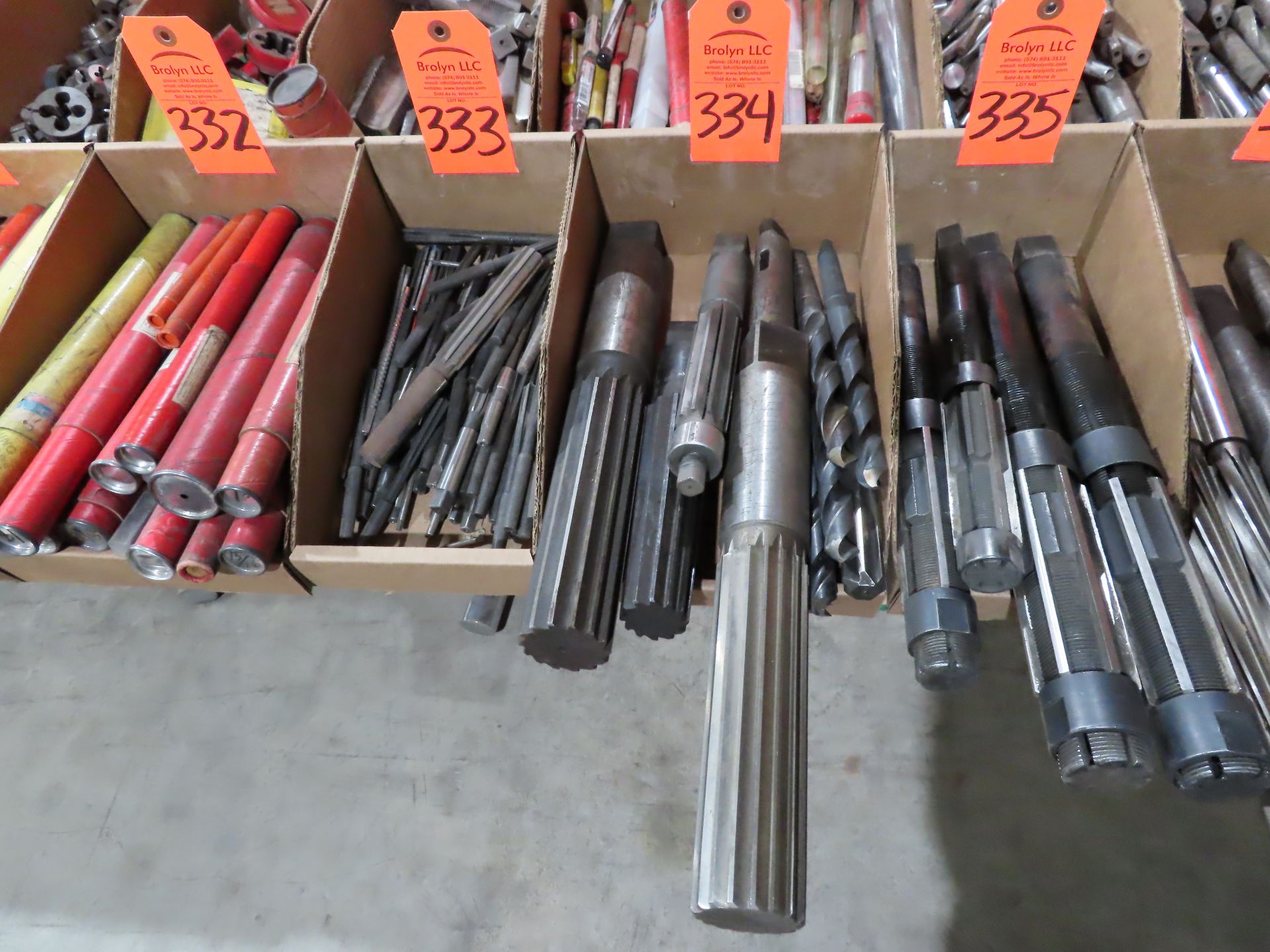 Large quantity of assorted reamers. This lot can be picked up onsite with no loading fee. Should you