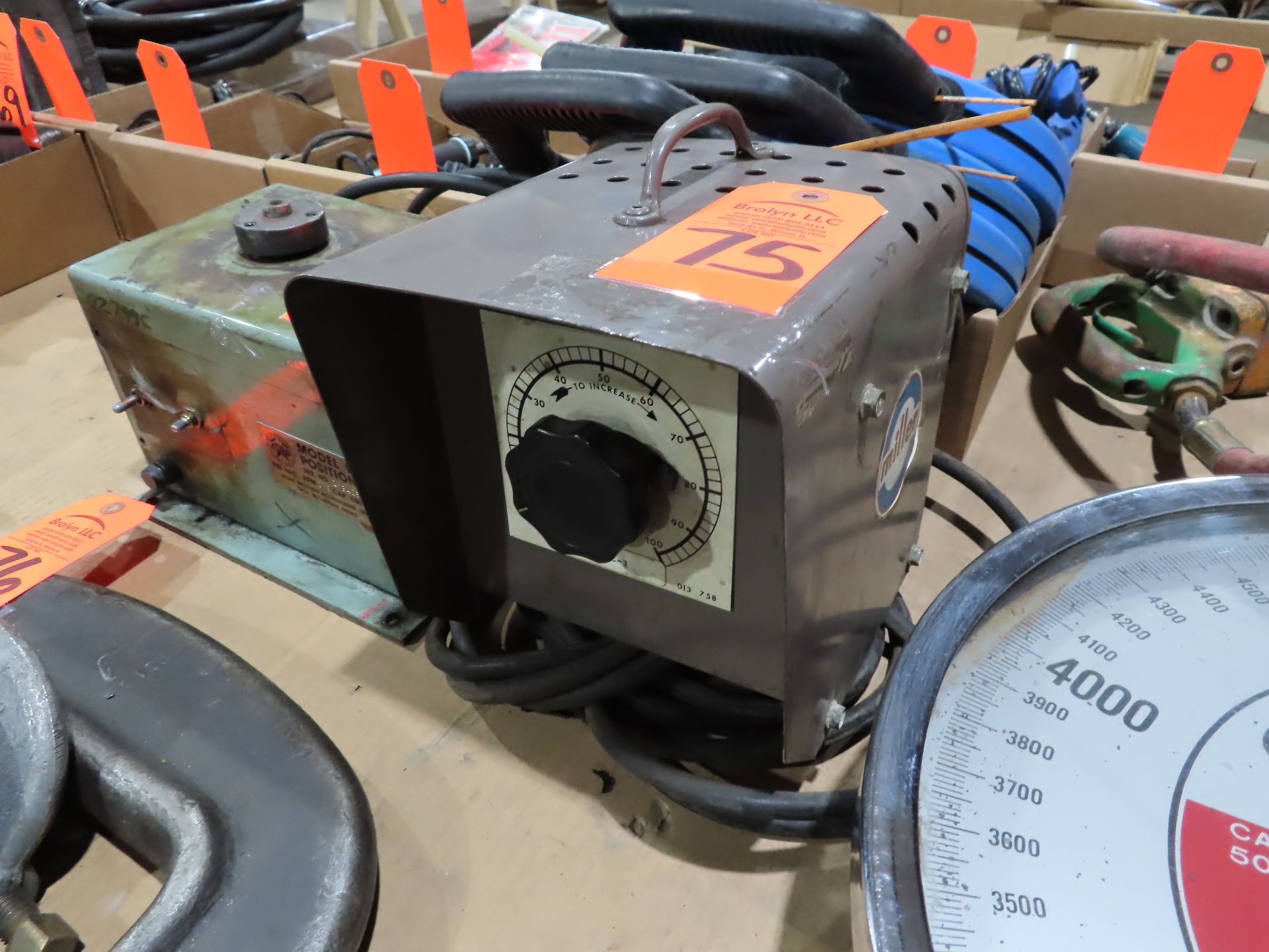 Miller model RHC-2 welding controller. This item can be picked up onsite with no loading fee. Should