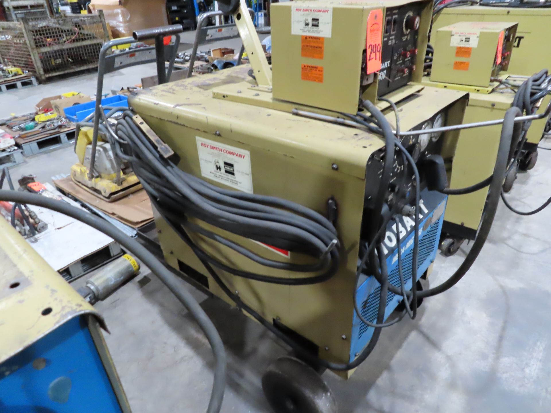 Hobart Mega-Mig 650 welder with Hobart 2410 feed unit. This item can be picked up onsite with no - Image 4 of 5