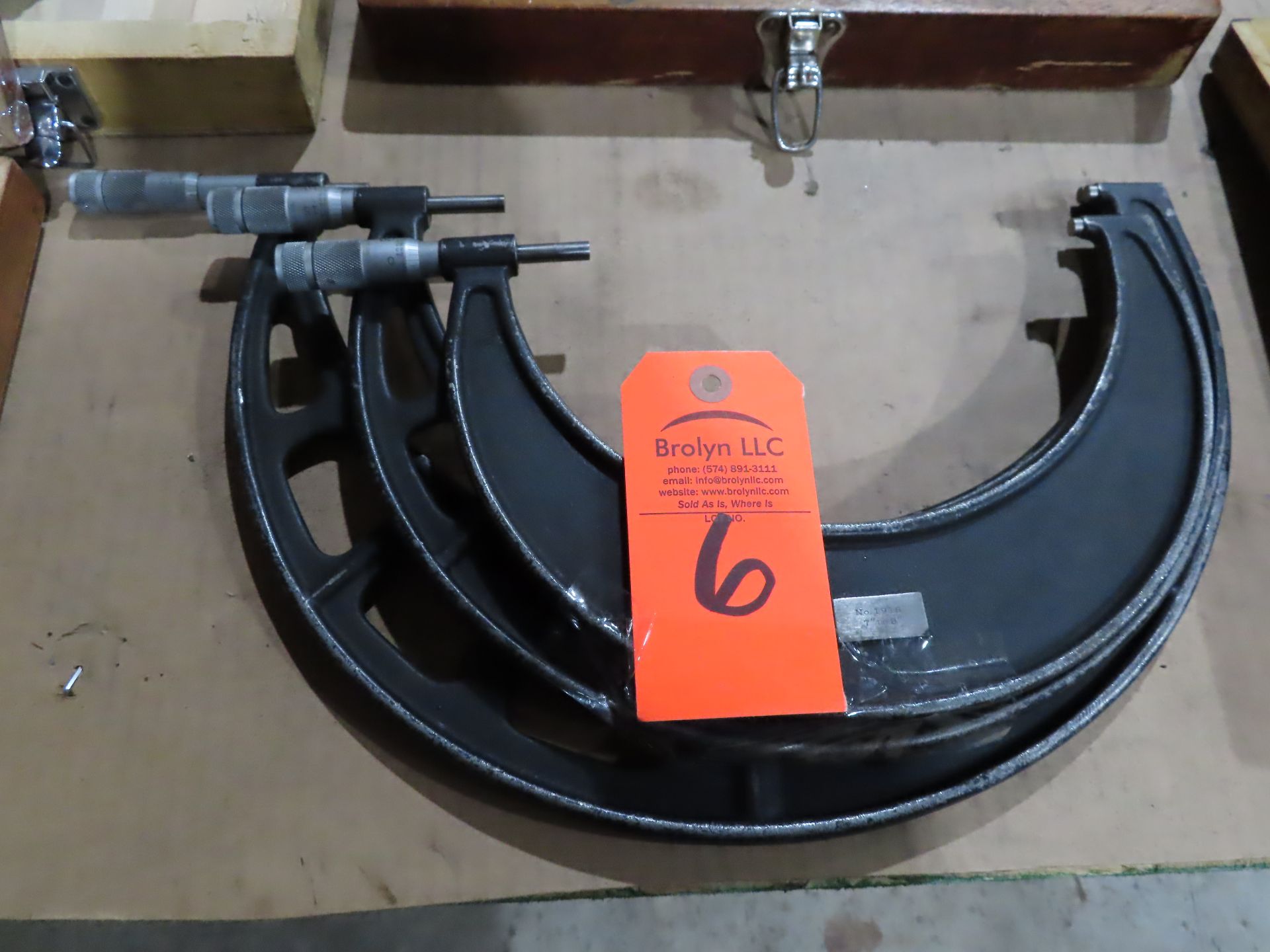 Qty 3 Lufkin outside micrometers. 7-8", 9-10", and 11-12." This item can be picked up onsite with no