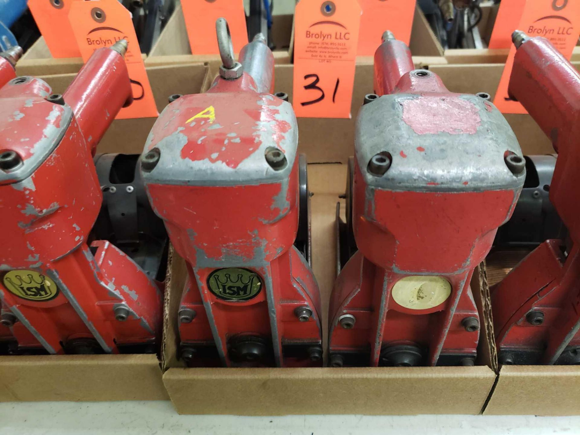 Qty 2 - ISM pneumatic box staplers.