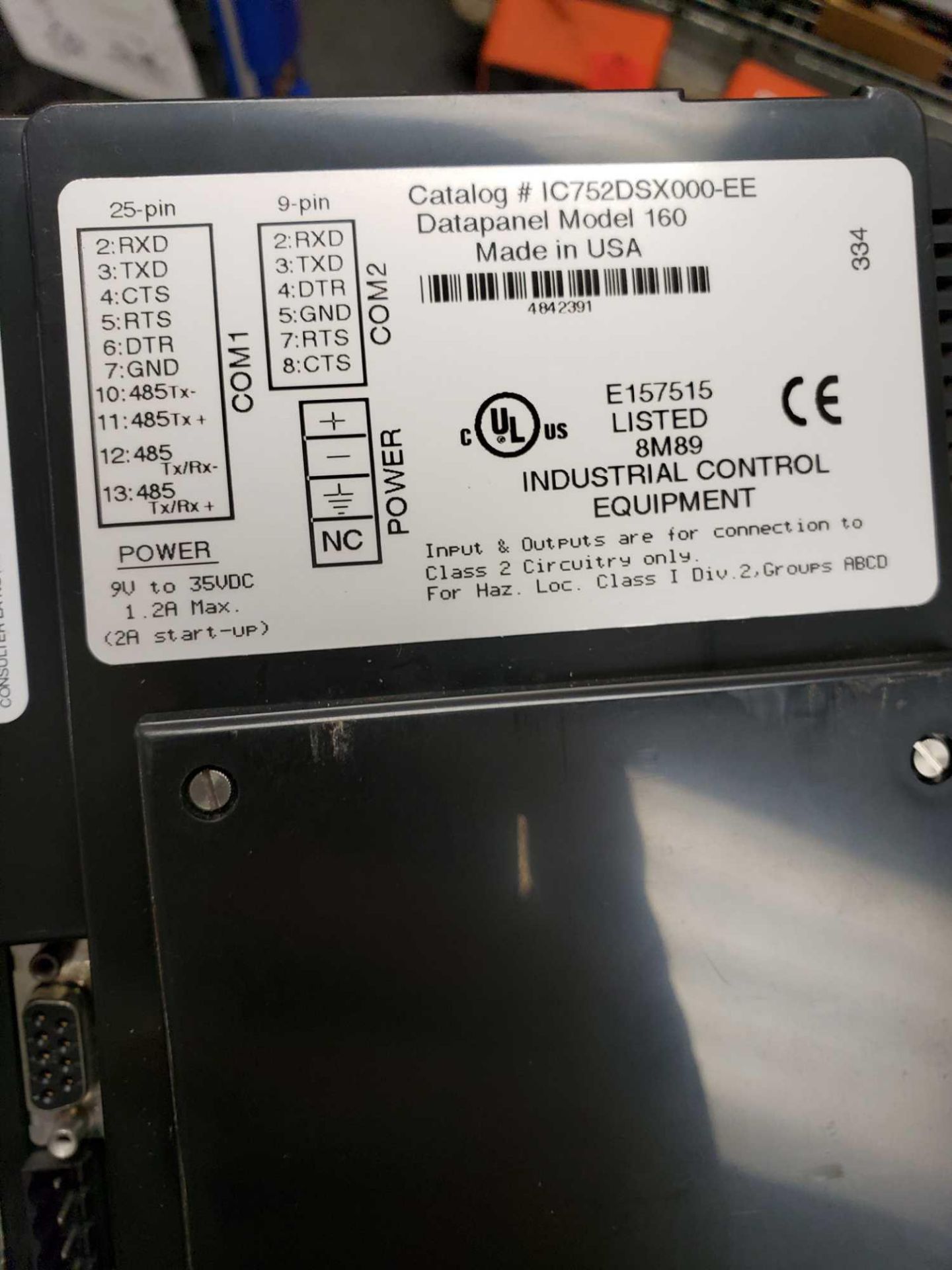 GE Fanuc IC752DSX000-EE controller - Image 2 of 2