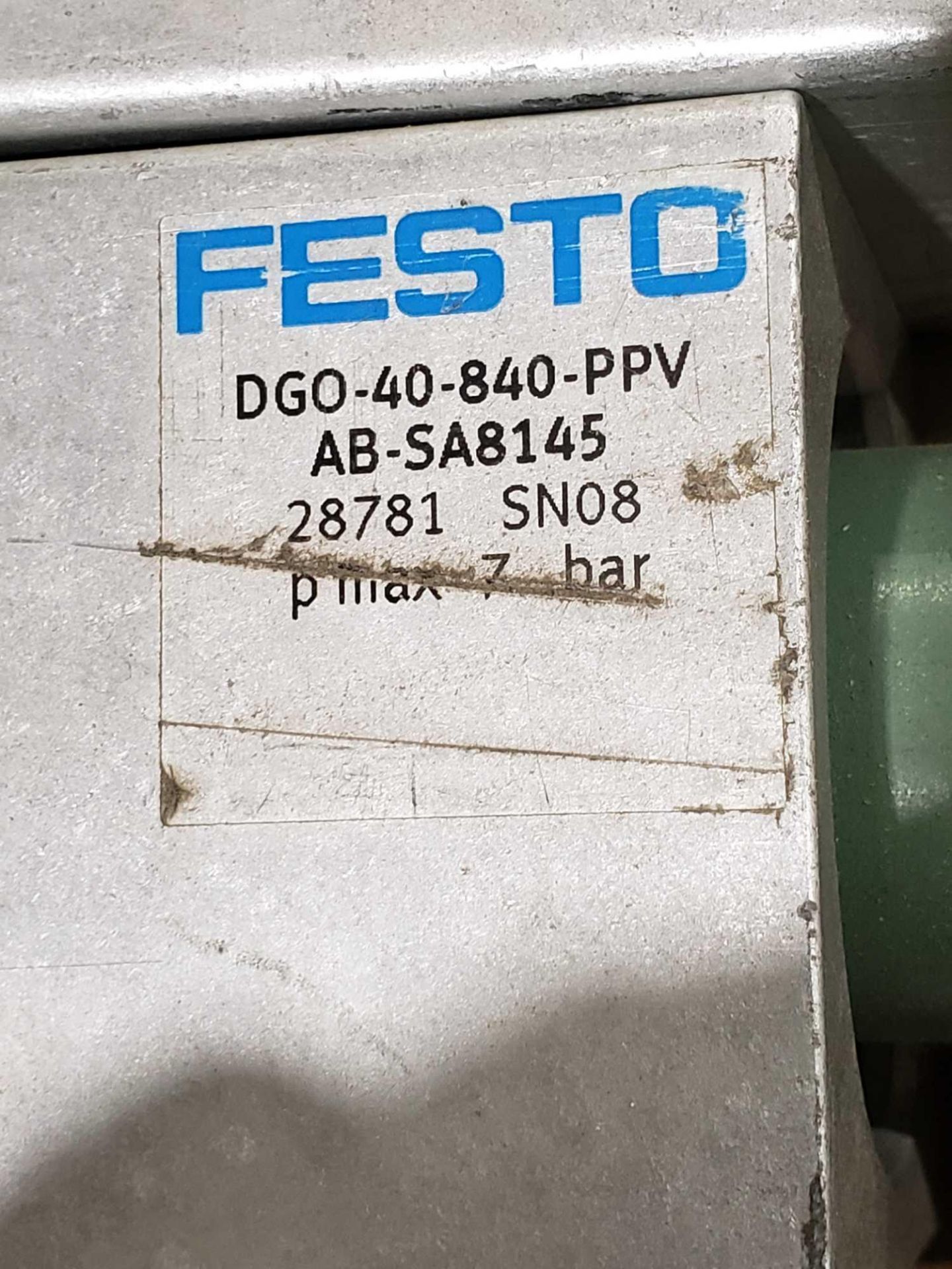 Qty 2 - Festo linear slide model DGO-40-840-PPV-AB - Image 2 of 2