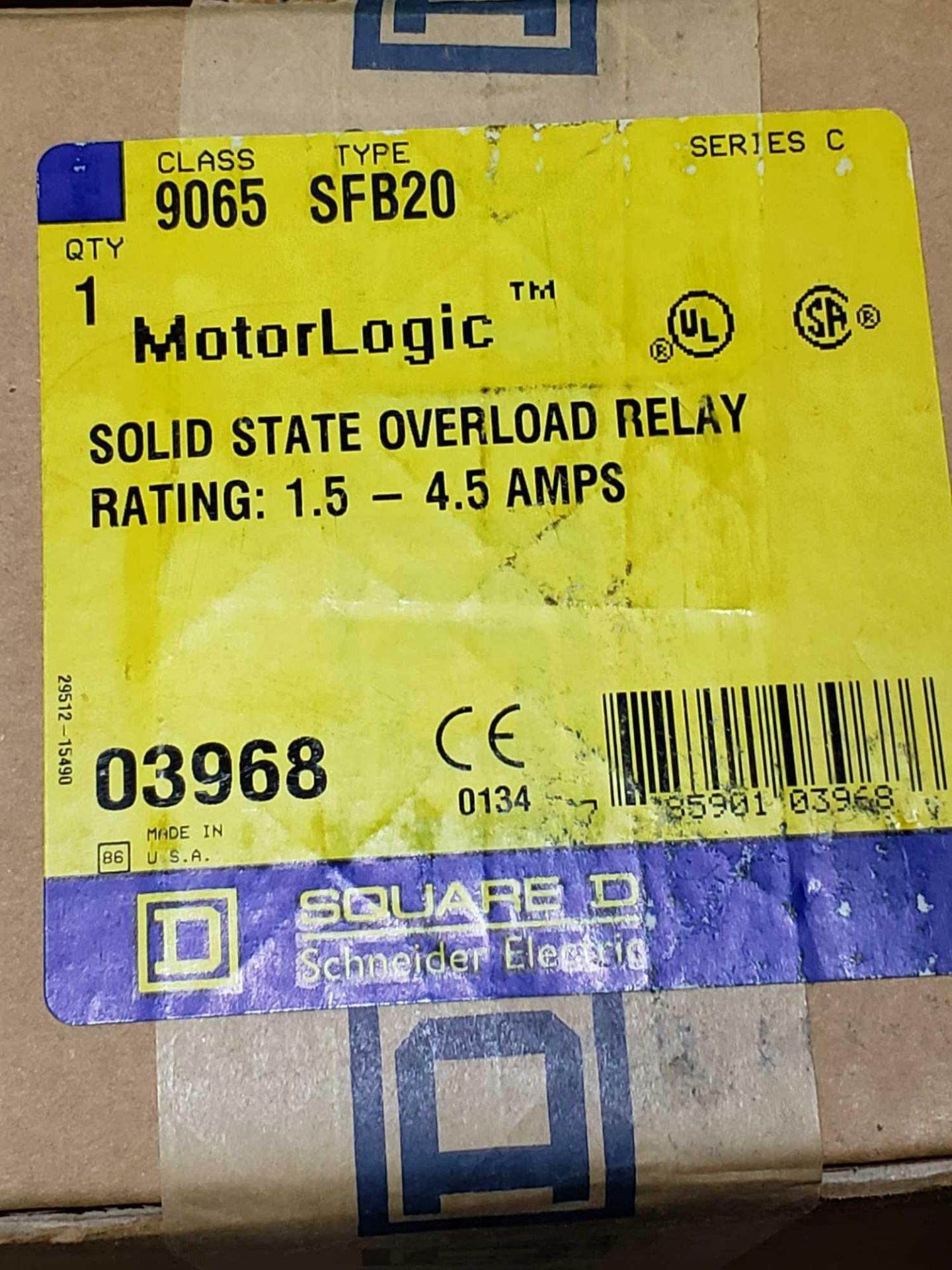Square D motor logic class 9065 type SFB20. New in box. - Image 2 of 2