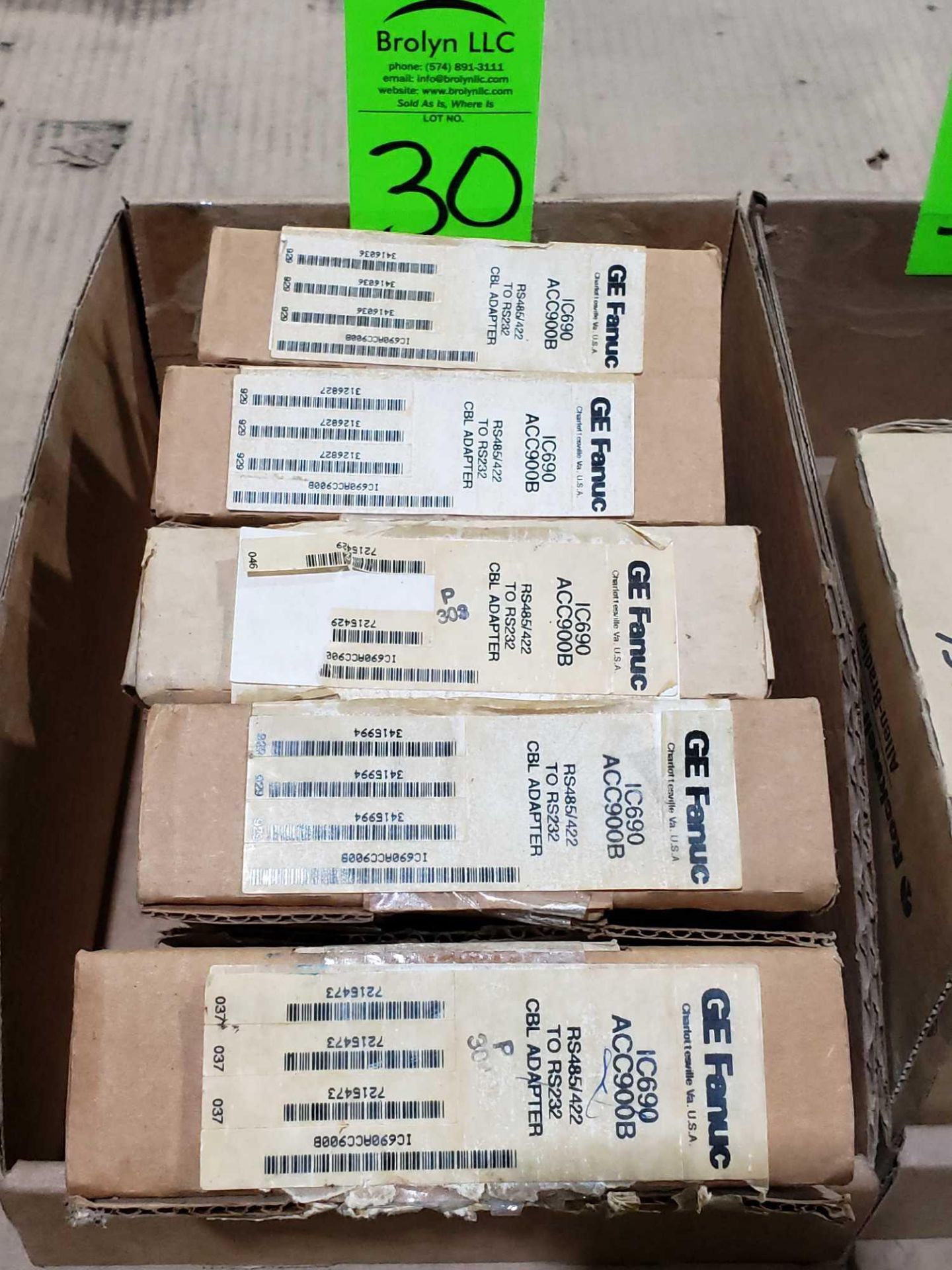 Qty 5 - GE Fanuc model IC690ACC900B, new in boxes.