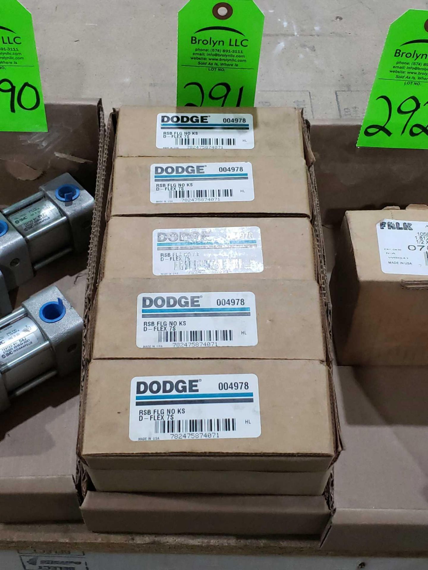 Qty 5 - Dodge model 004978. New in boxes.