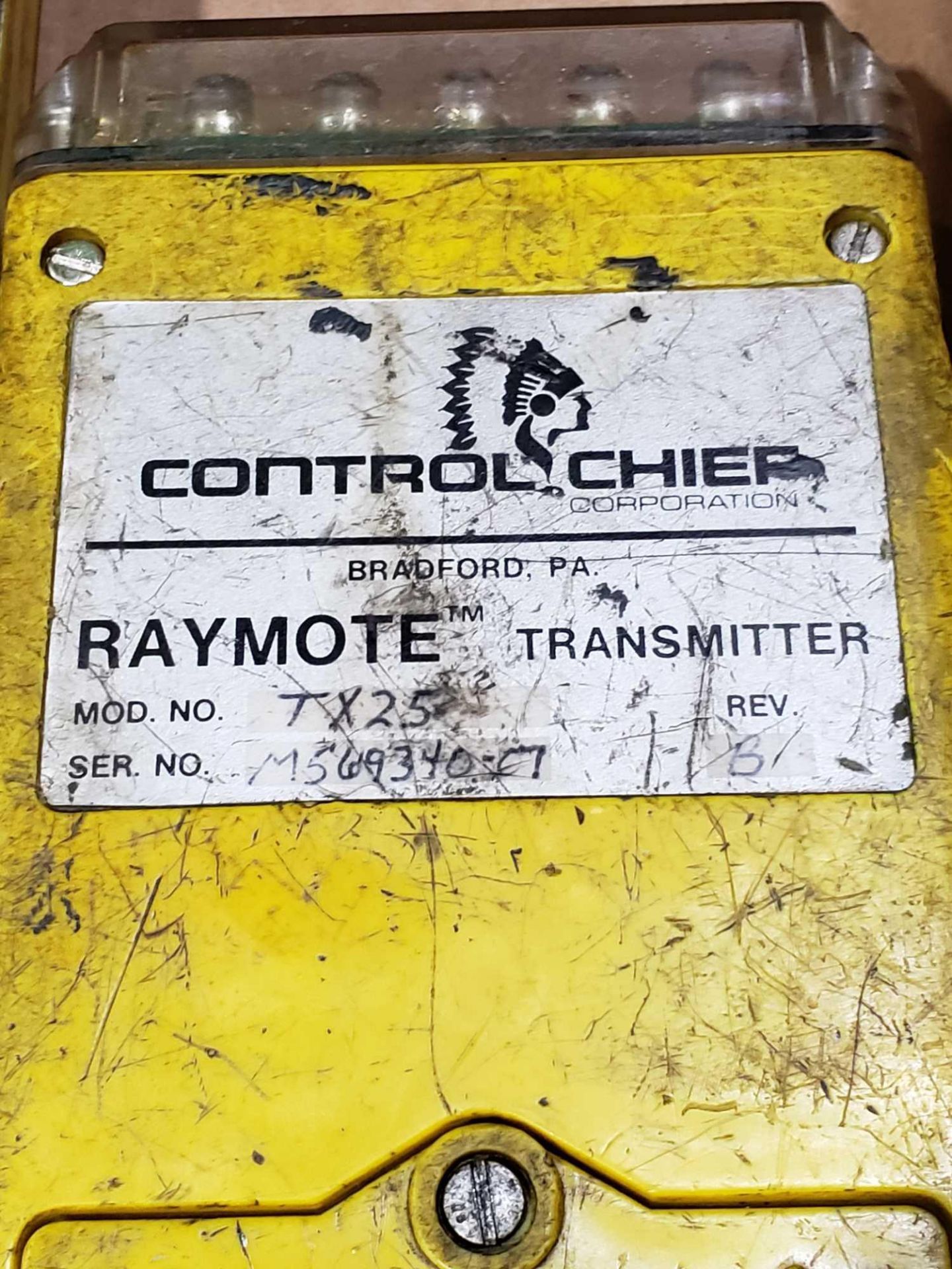 Qty 2 - Control Chief Raymote transmitter Model TX25 crane controller - Image 2 of 2