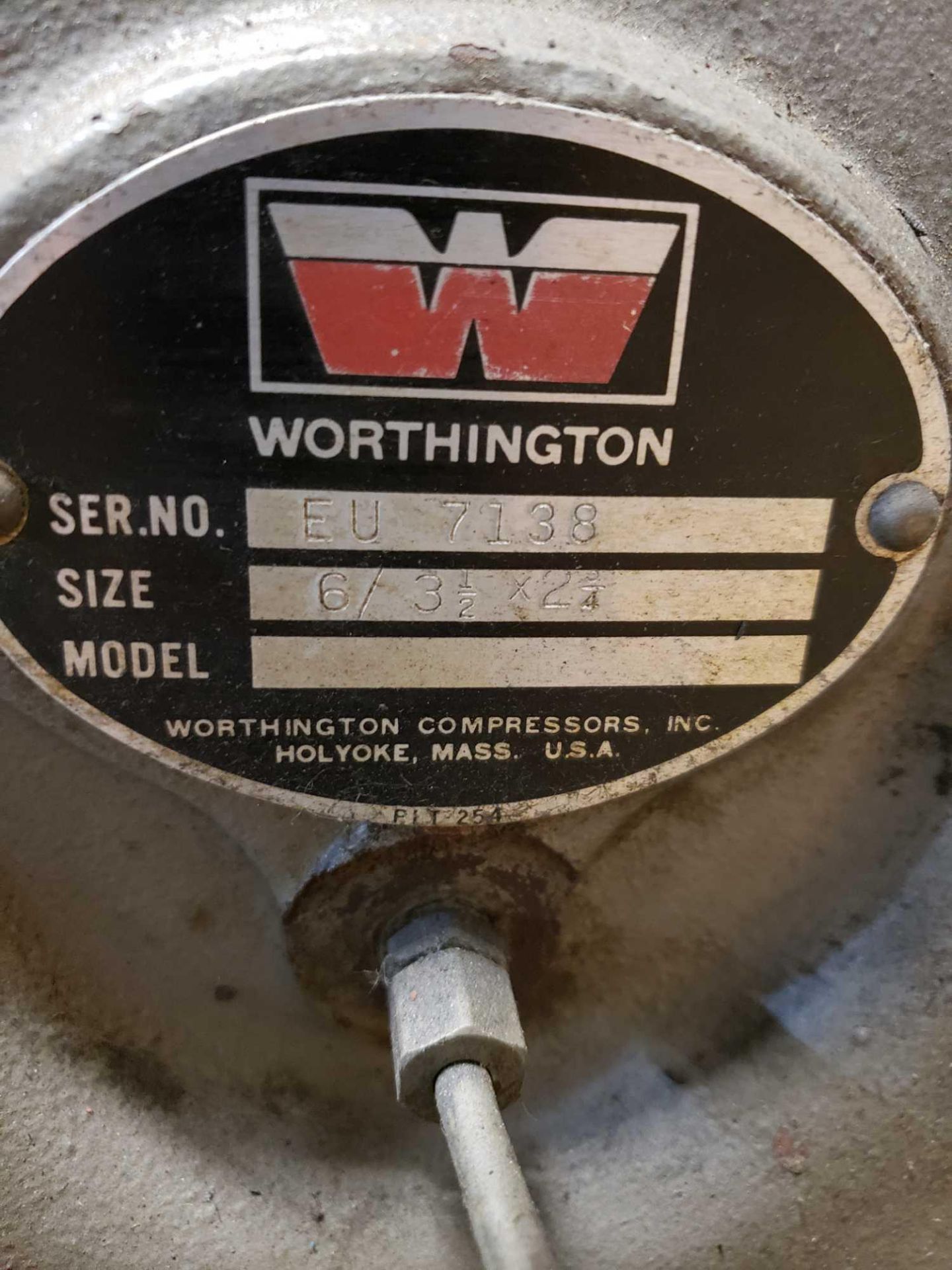Worthington 10HP air compressor. 208-230/460v, 3 phase baldor motor - Image 2 of 6