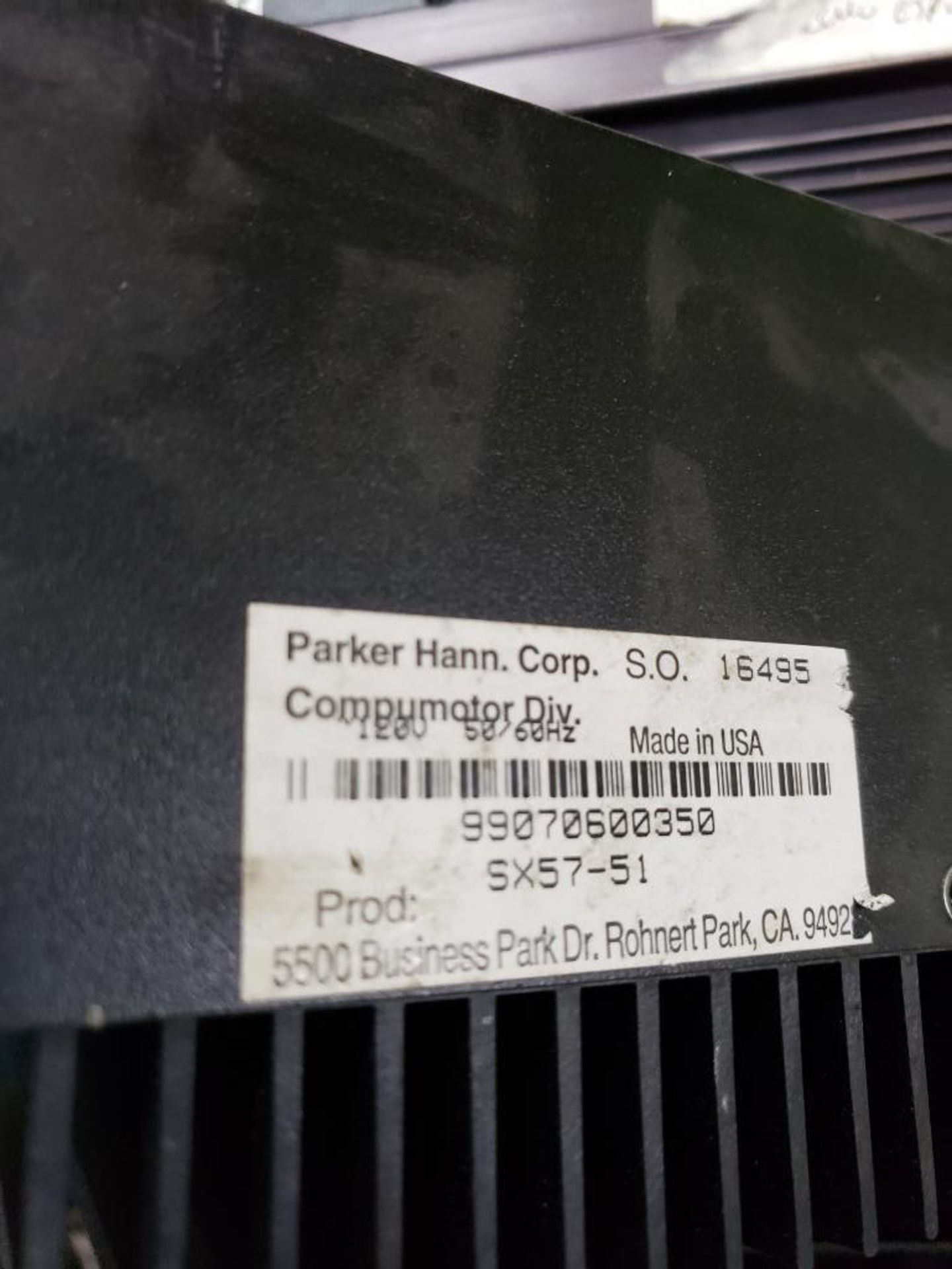 Parker Compumotor drive model SX57-51. - Image 3 of 3