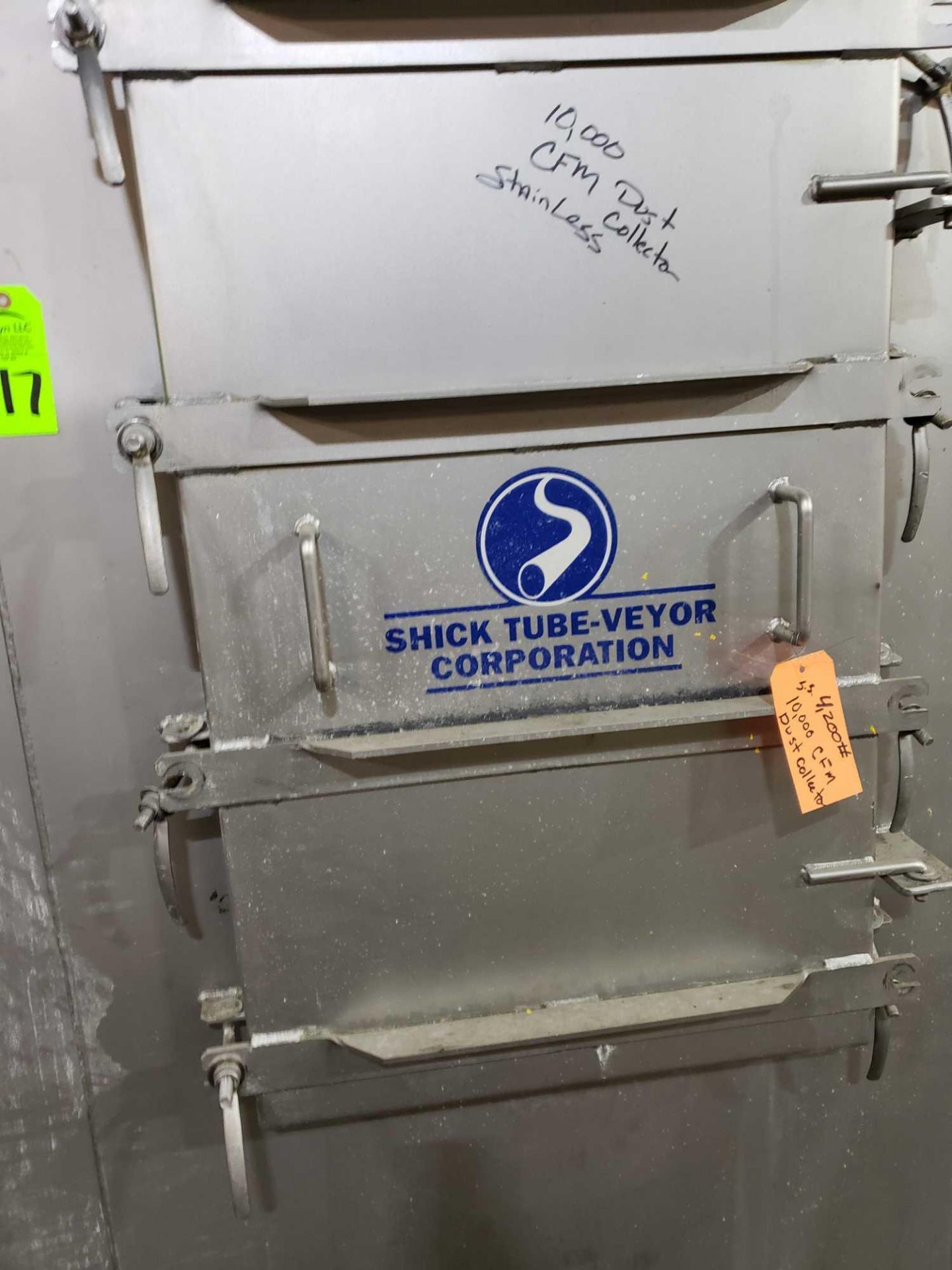 Shick Tube-Veyor Corporation 10,000cfm dust collector. Said to be all stainless steel - Image 2 of 9