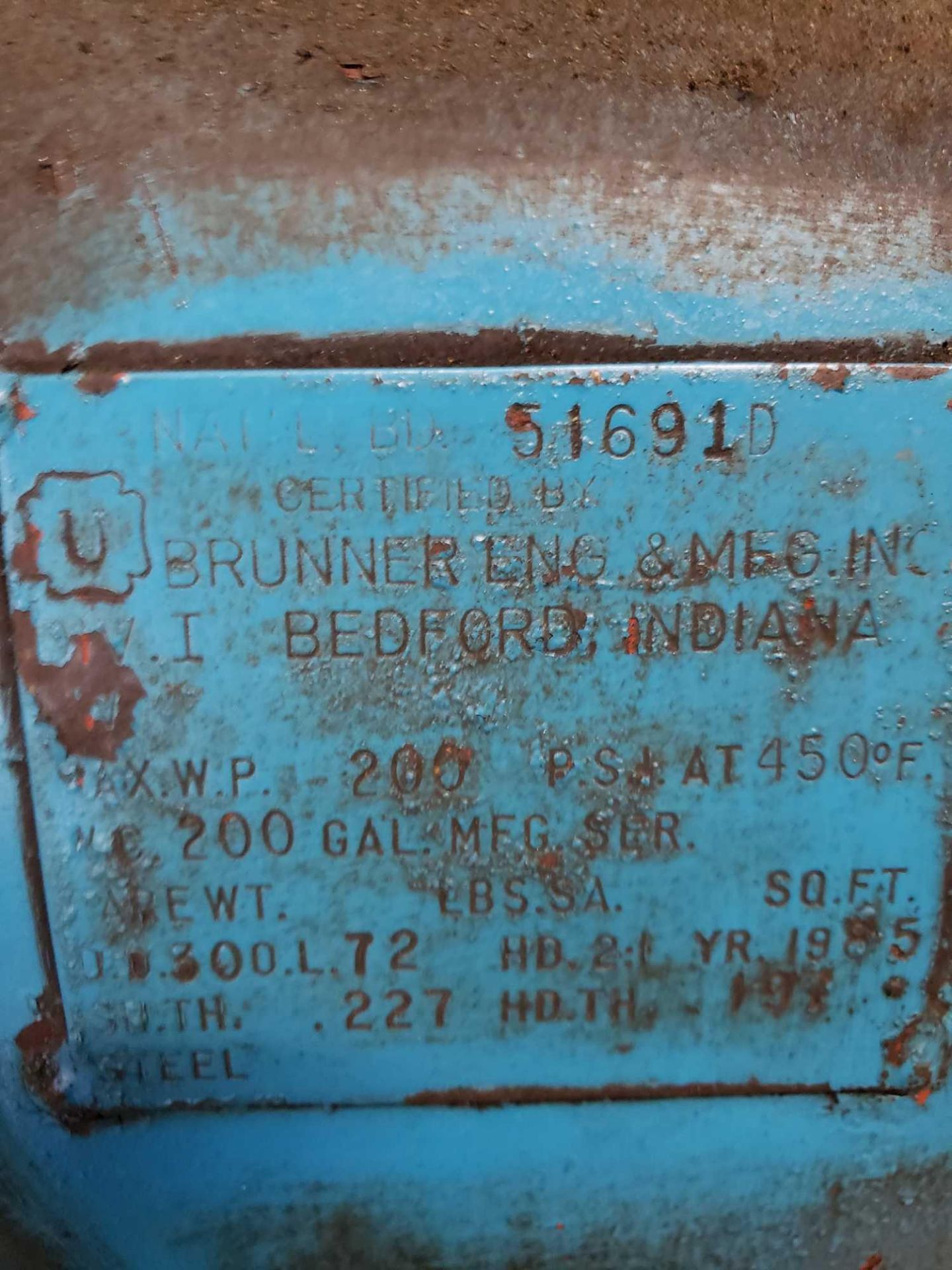 LeRoi model 880a 25hp compressor. 3 phase, 230/460v. - Image 6 of 6