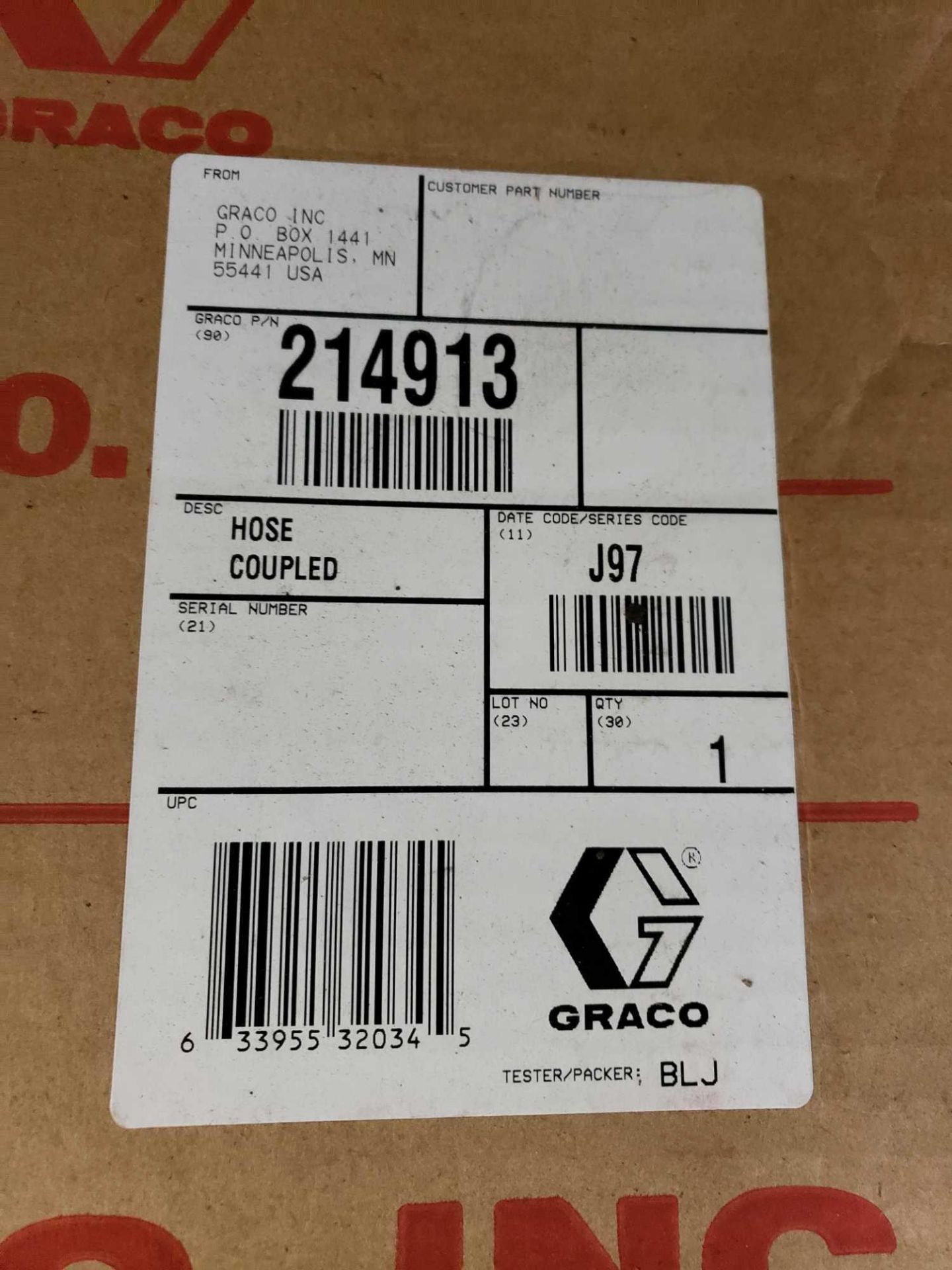 Qty 11 - Graco model 214913 hoses. New in boxes. - Image 2 of 3