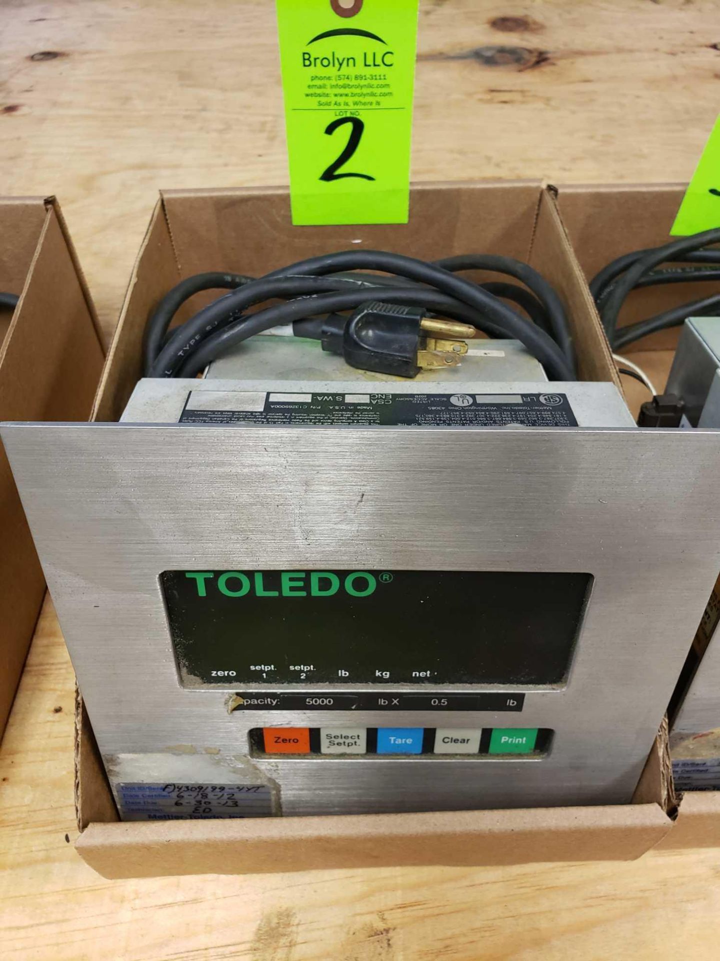 Toledo scale display model 8510