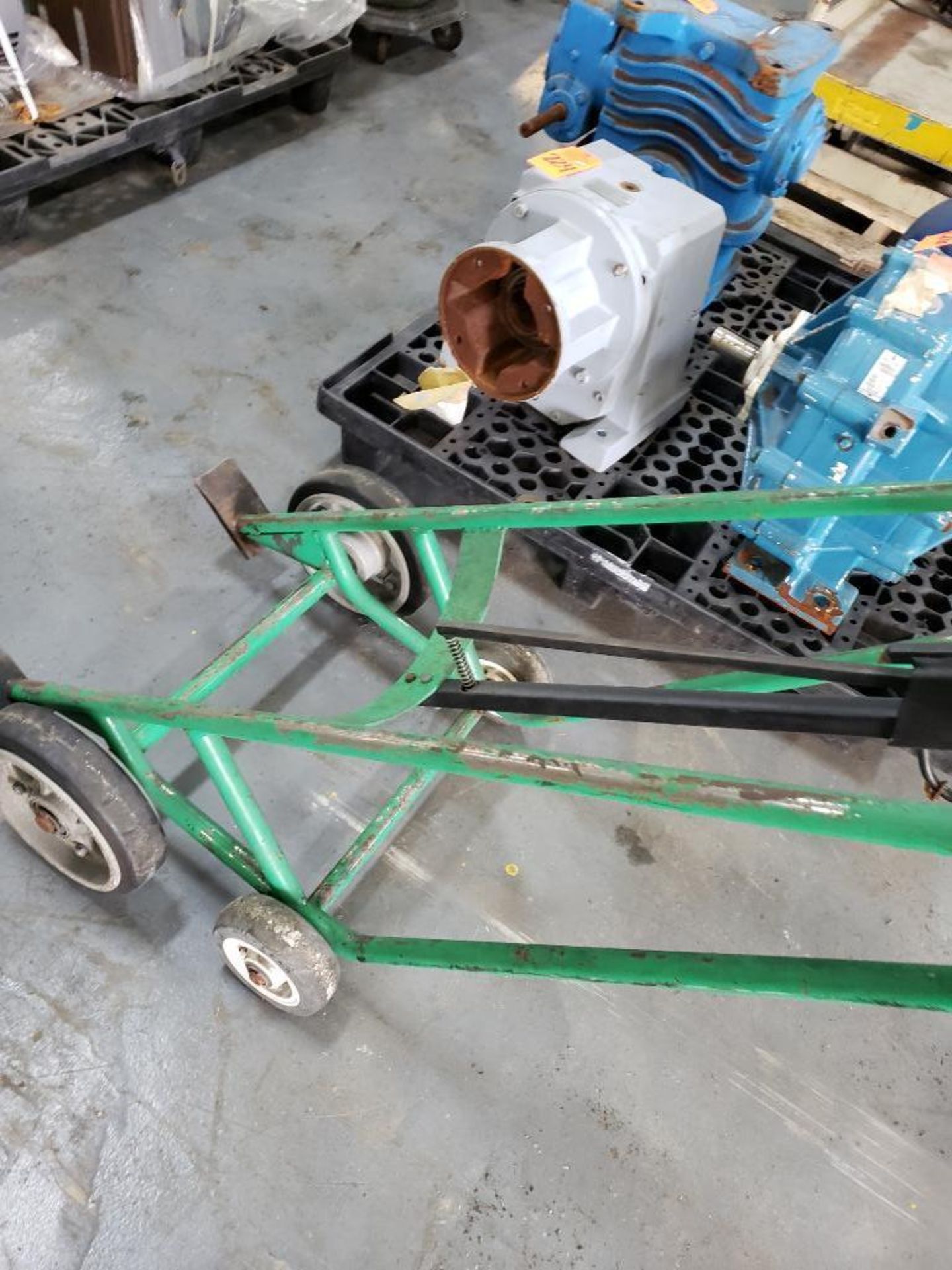 Heavy duty 55gal barrel cart. (left handle is bent down but still usable) - Image 3 of 3